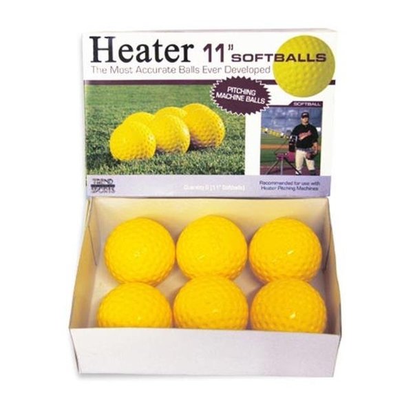 Heater Heater PMB34 11 in. Pitching Machine Softballs; Dozen PMB34